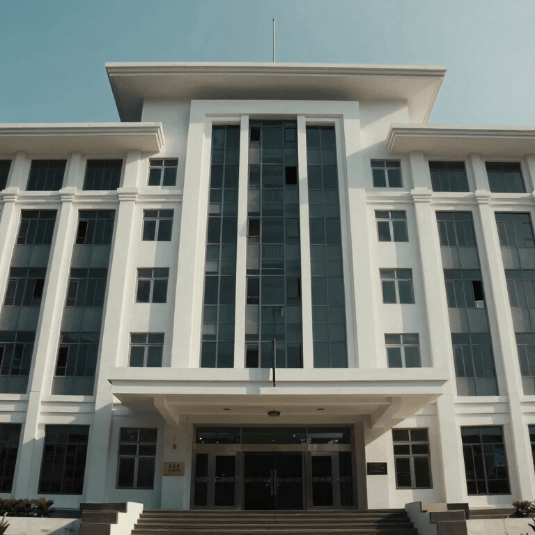 A wide shot of a scientific writing workshop for lecturers in a Southeast Asian / Indonesian seminar hall, featuring Deep Blue branding.