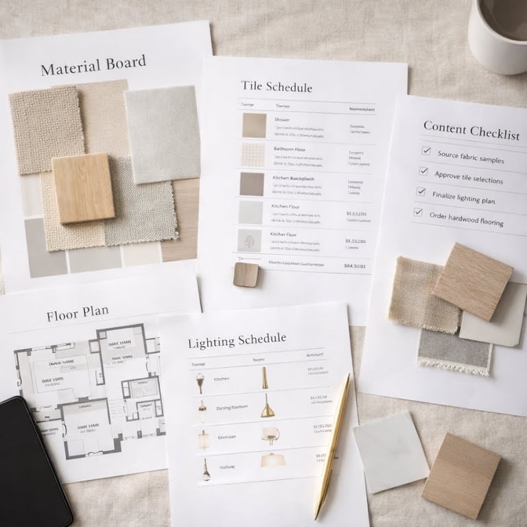 Organizing home remodel design decisions and material selections with RenoPLNR
