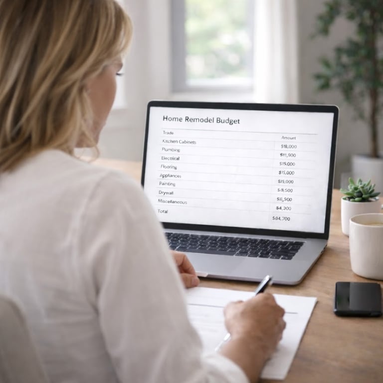 Tracking home remodel budget in real-time with RenoPLNR budget tracker