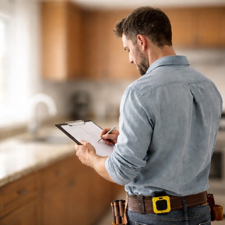 Contractor preparing bids for side-by-side comparison with RenoPLNR bid comparison tool