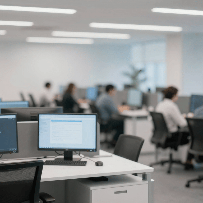 Minimalist icon representing ACA Health Insurance, styled with navy blue lines on a clean white background, high-end professional feel.