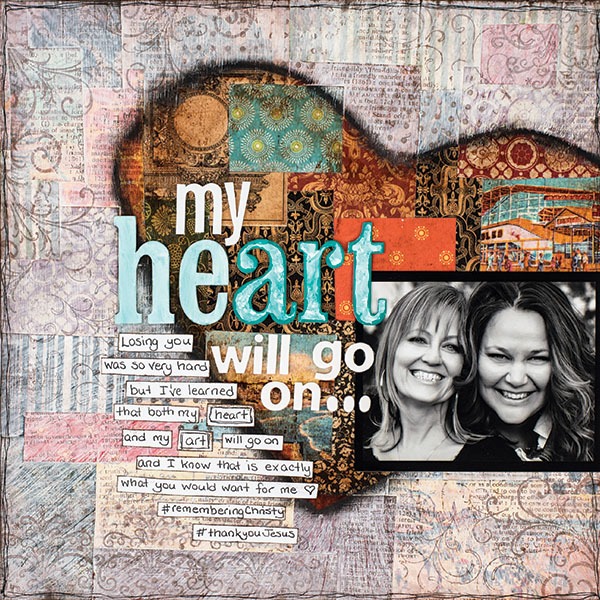 Mixed media art with Allison Orthner and Christy Riopel