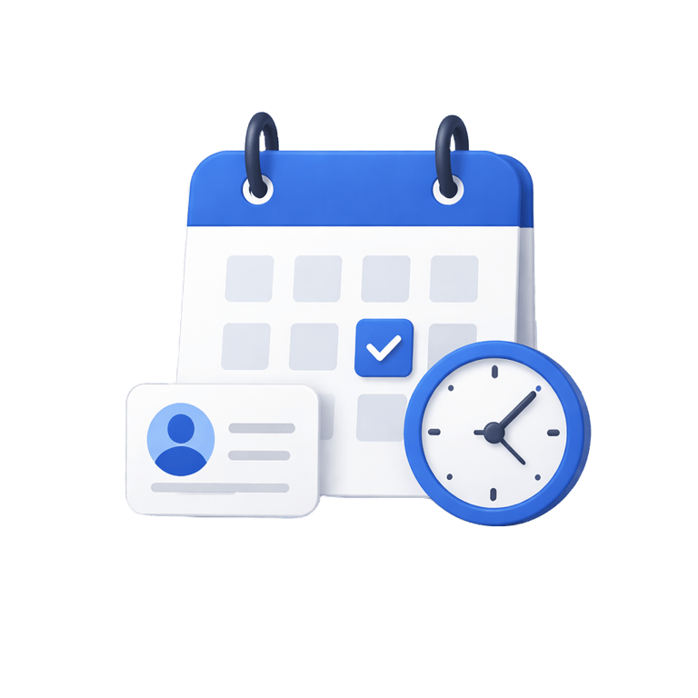 Icon illustrating appointment setting service for booking qualified B2B meetings and sales calls
