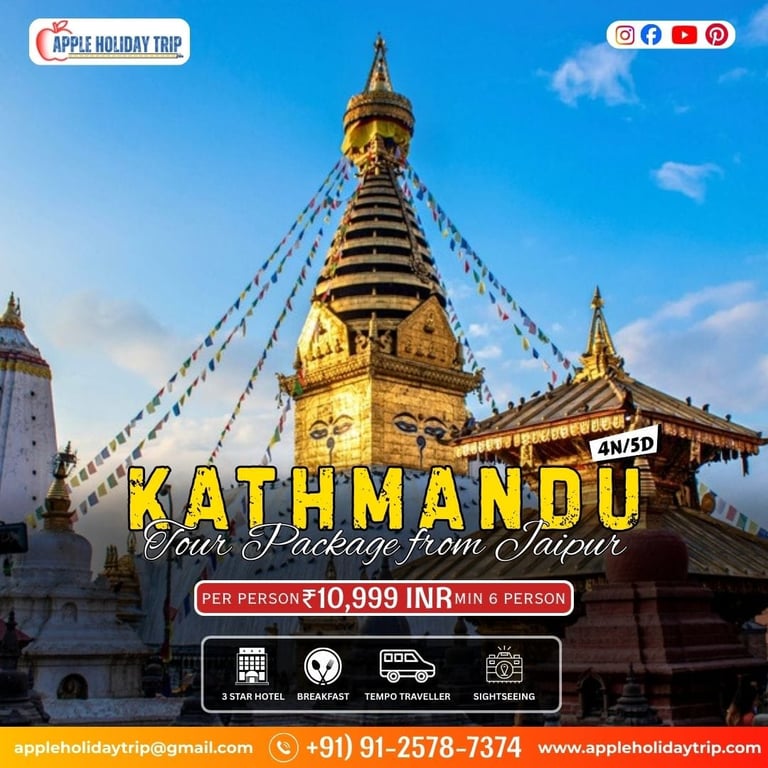 kathmandu tour package from jaipur