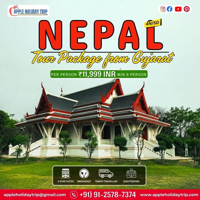 nepal tour package from gujarat