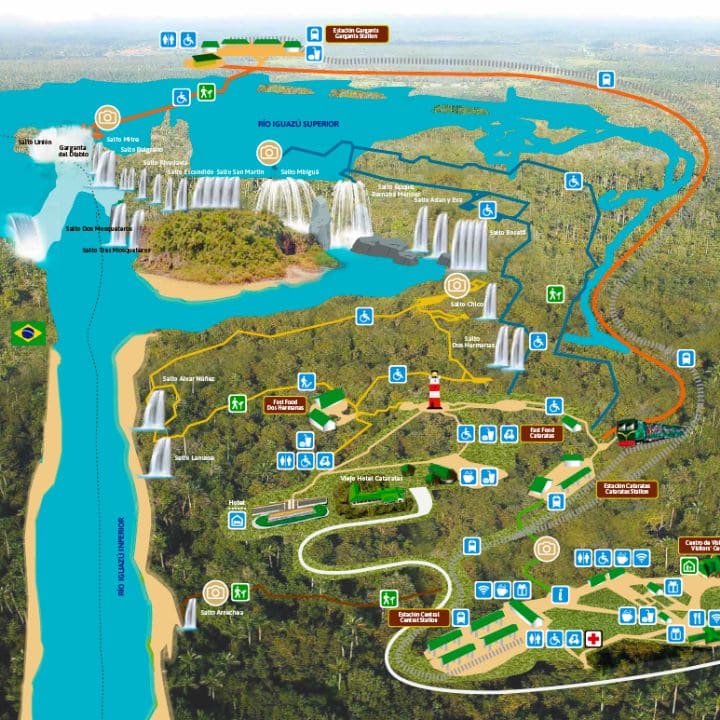 Mapa Cataratas Argentinas