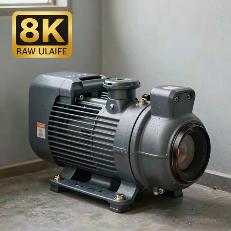 A compact leakage pump unit installed in a utility corner, showcasing efficient space management and modern engineering.