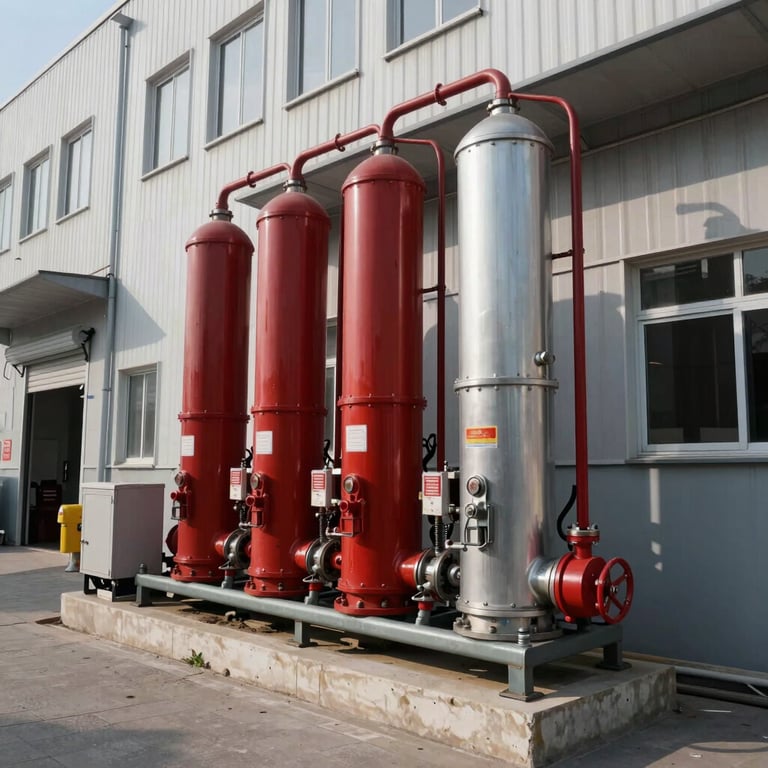 Exterior view of a large commercial building in Istanbul where a complete fire pump system was recently commissioned.