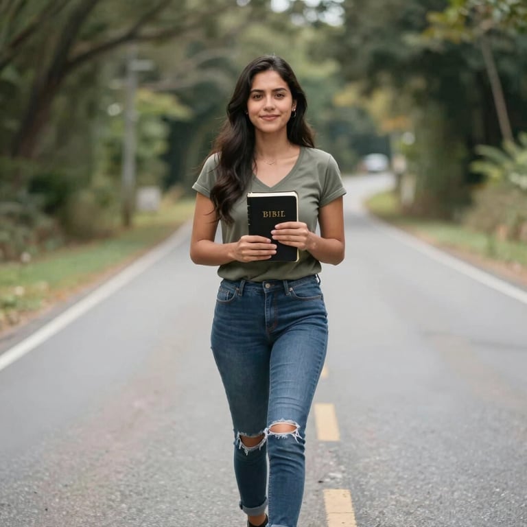 A cozy reading nook with a Bible and a steaming cup of tea by a sunlit window.