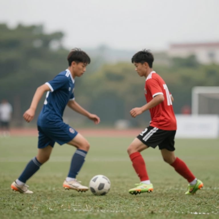 Action de match intense lors d'un Challenge JMG ouvert, esprit de compétition et fair-play. Couleurs: #F5F7F8.