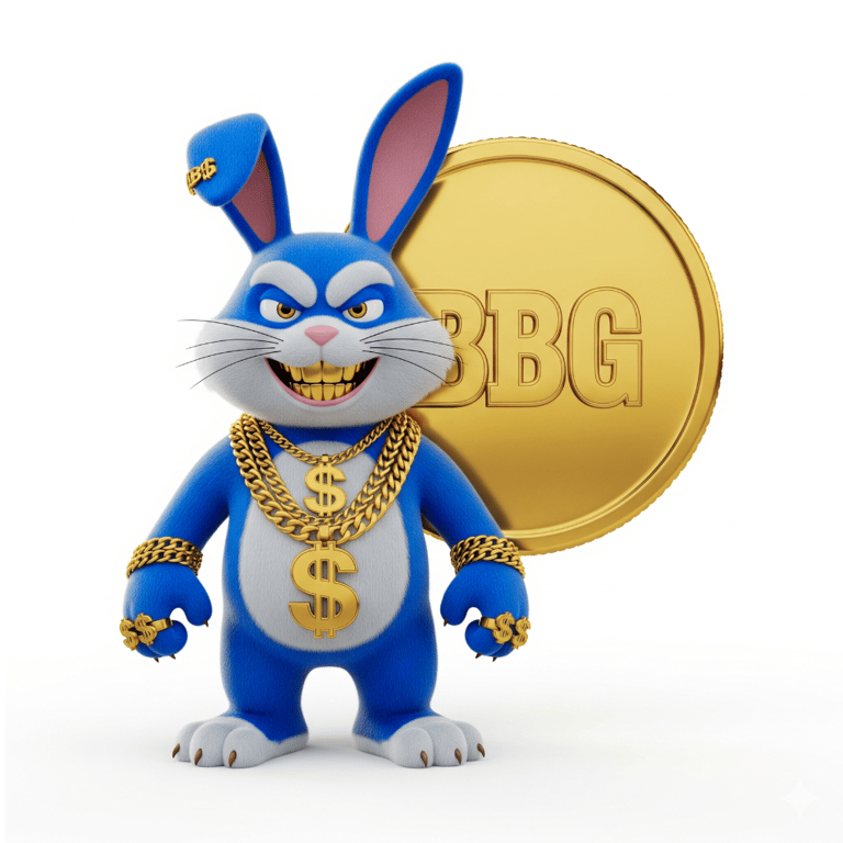 Blue Bunny Gold  Token The Crown Jewel