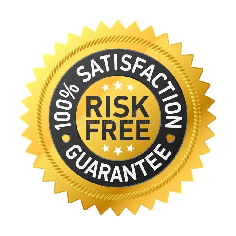 Our websites are 100% Satisfaction - Risk Free - 5 stars Reviews Guarantee