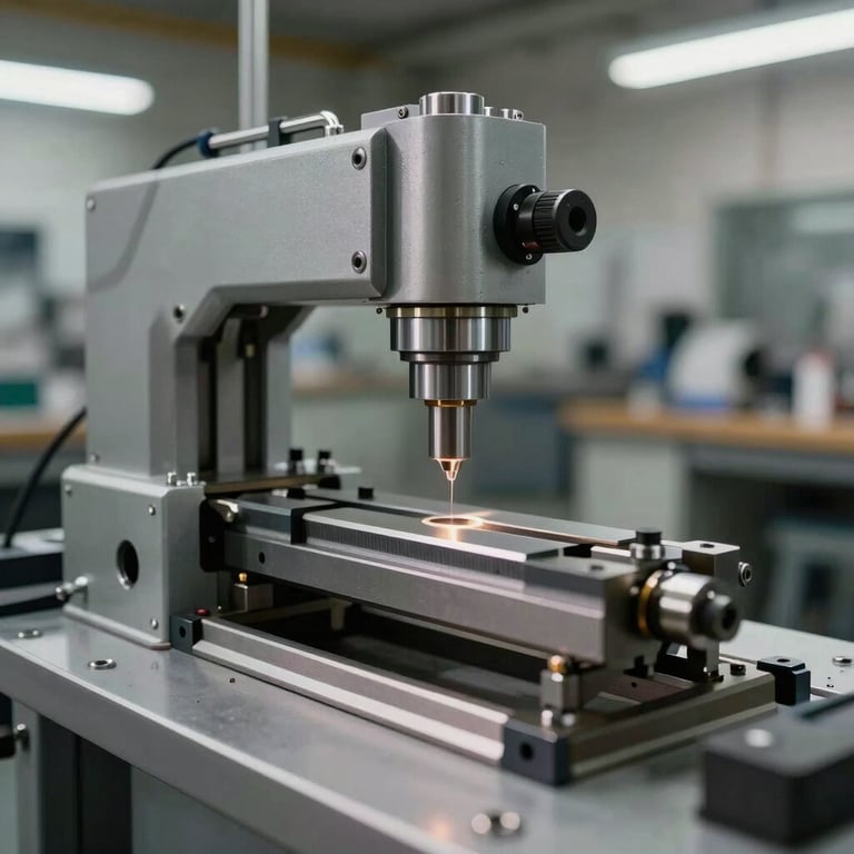 A modern industrial tool room featuring custom jigs and fixtures designed for high-accuracy fabrication.
