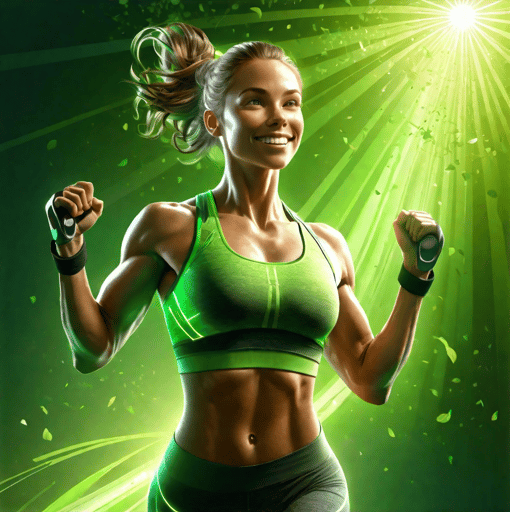 Ilustración de mujer fitness