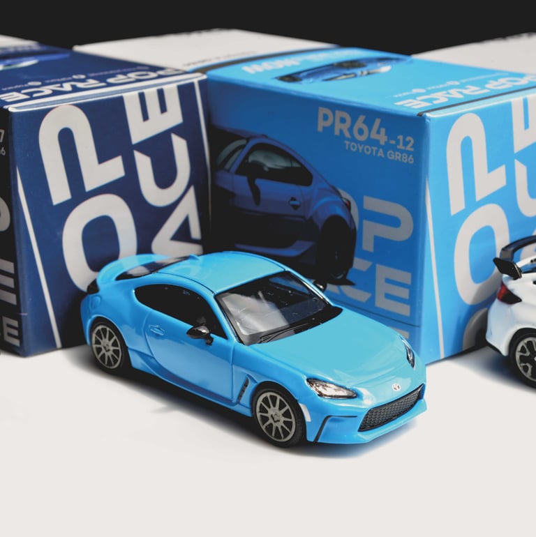 Pop Race Blue BRZ Honda Civic 1:64
