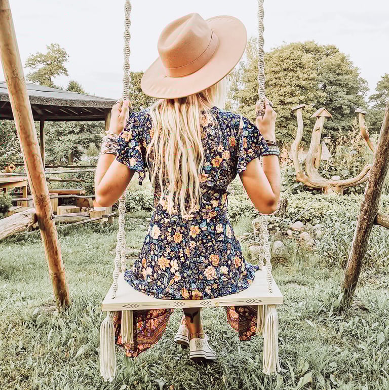 boho style chic on macrame boho swings