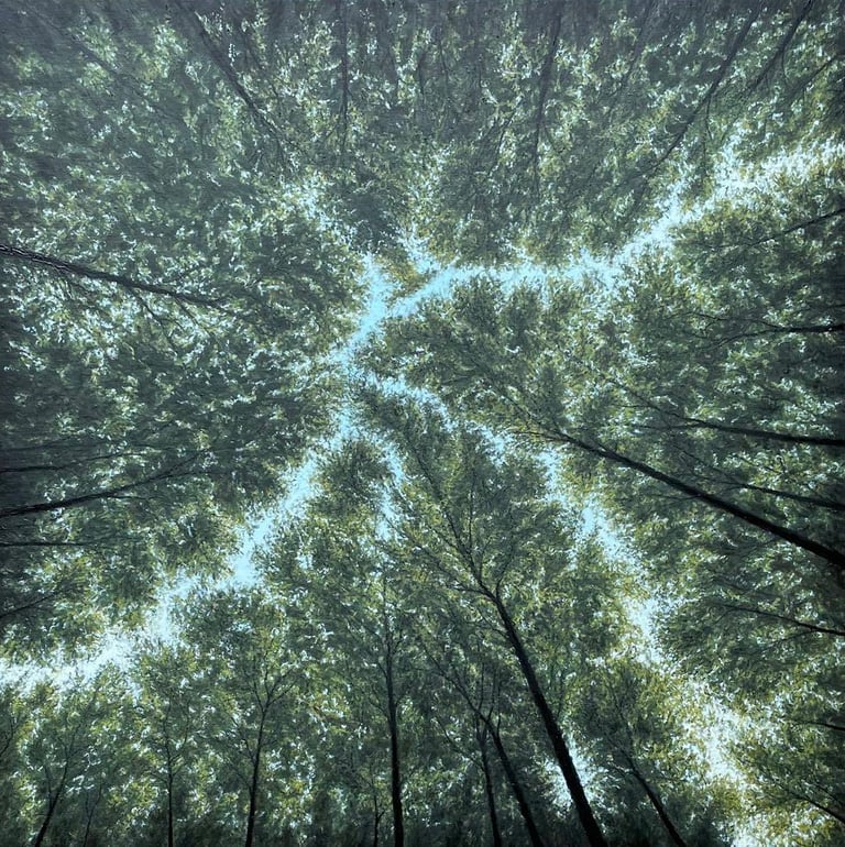 Tableau peinture à l'huile - Canopée