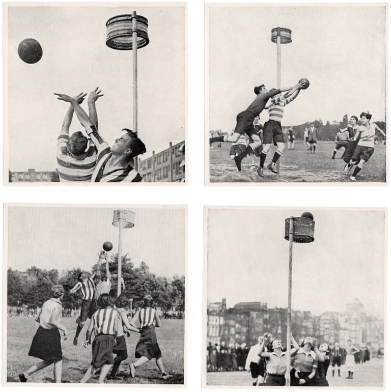 1938 Deli-Atjeh Defilé Der Sporten By Han Hollander, Korfball Cards (Netherlands)