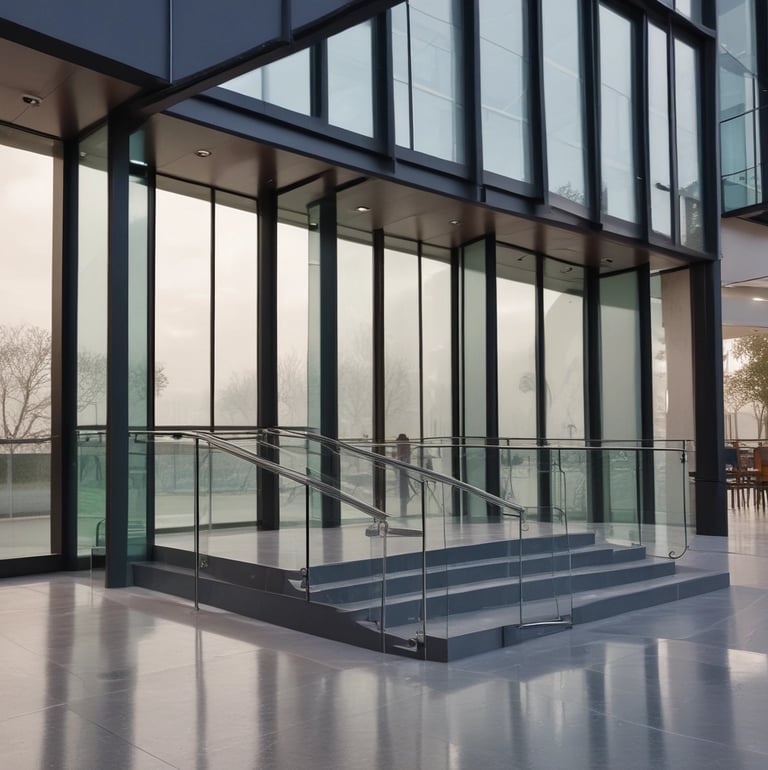 A skilled technician performing glass repair work.