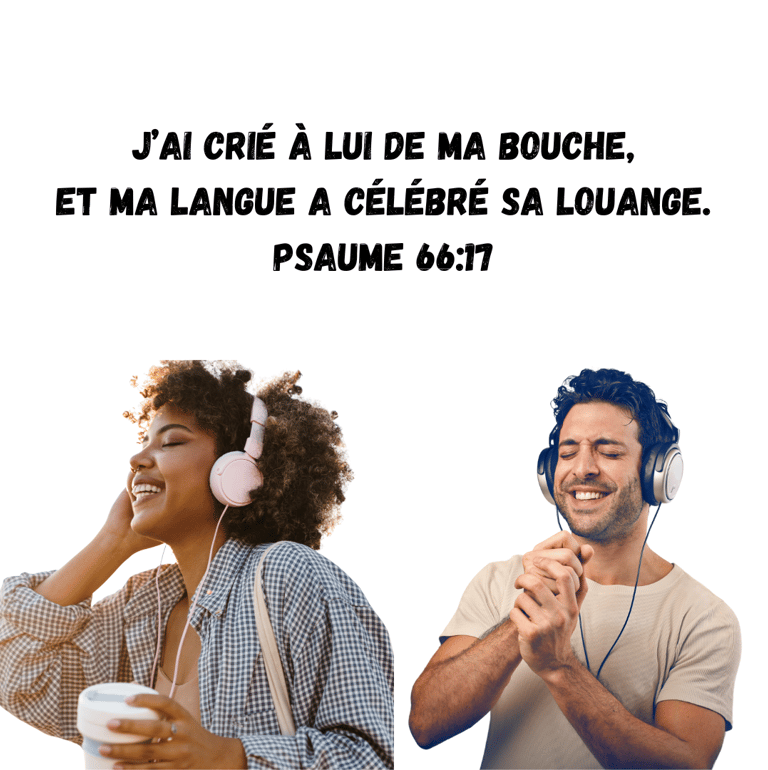 Une femme et un homme écoutons de la musique avec un casque et un café a la mains