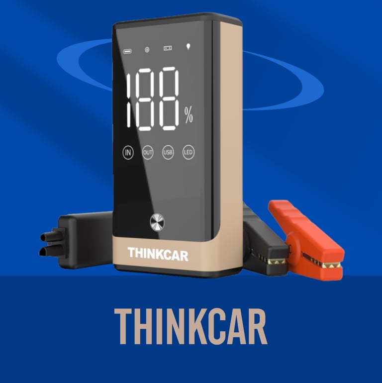 Leistungsstarke 12-V Starthilfe für jedes Fahrzeug: Die THINKCAR TJS120/160/200 Jump Starter