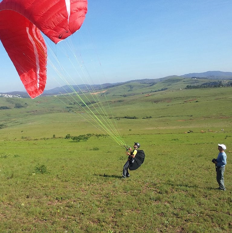 Curso de parapente no topo do mundo