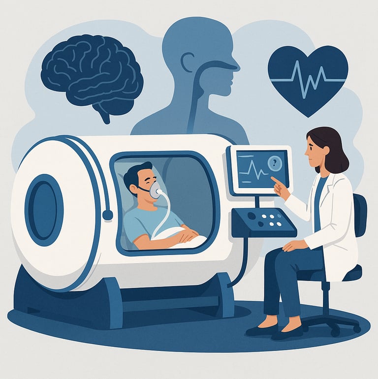 Sesiones de oxigenoterapia en cámara hiperbárica