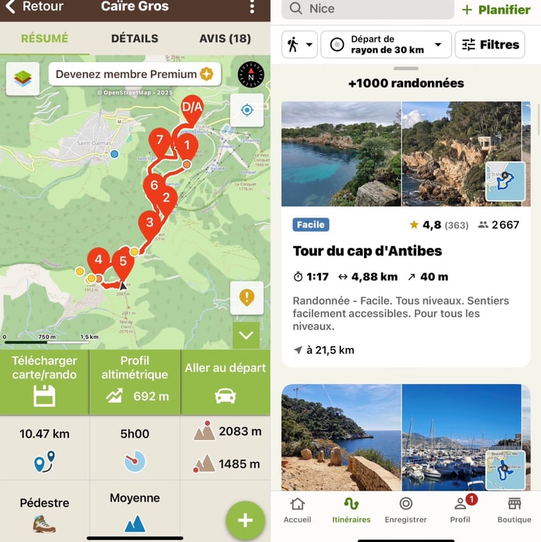Application randonnée