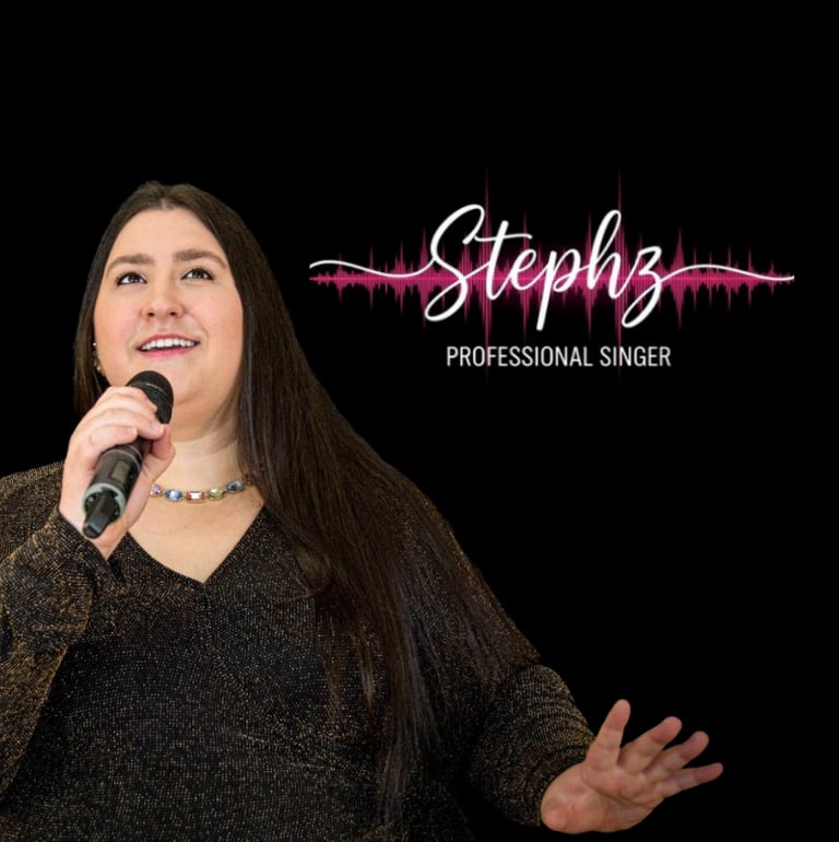 Stephz Professional Singer Promo Shot with Logo
