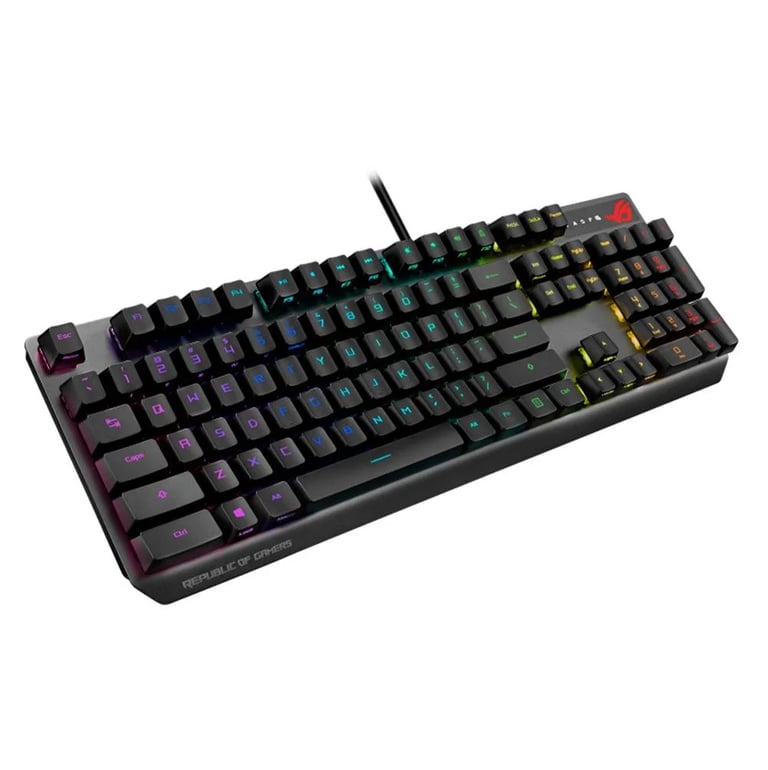 ASUS Teclado Mecânico para Jogos – ROG Strix Scope RX | Interruptores Mecânicos Ópticos Vermelhos |