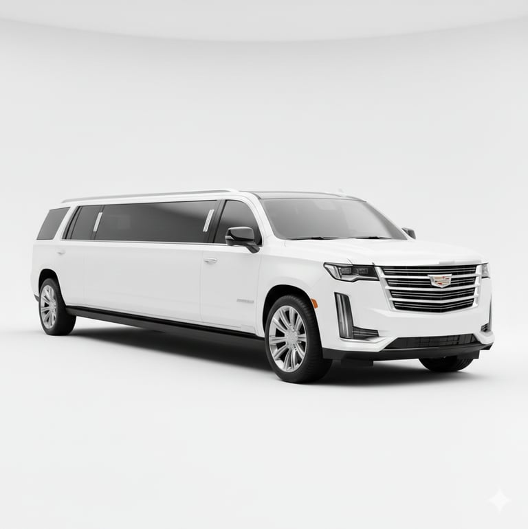 White SUV Stretch Limo