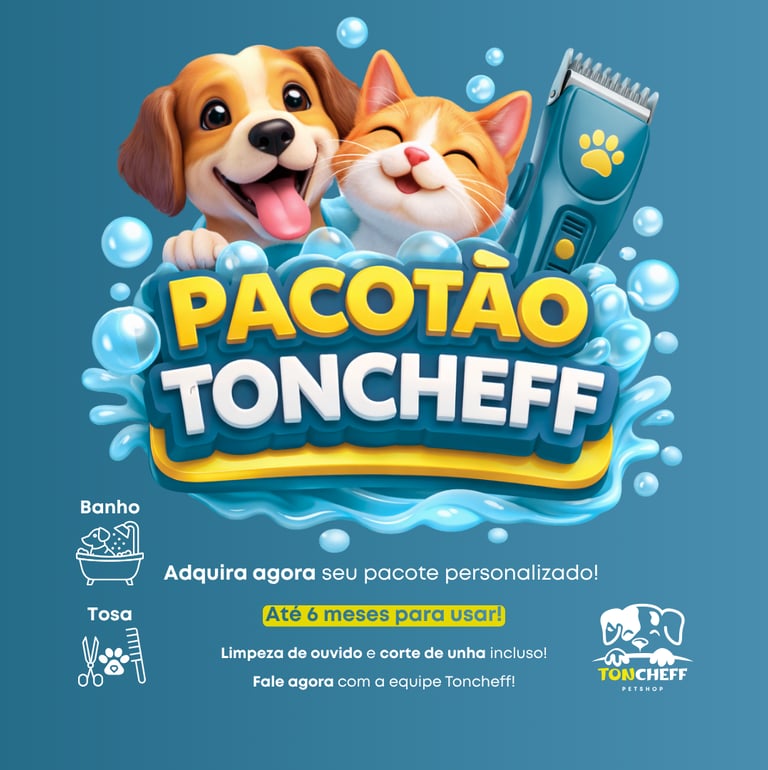 Planos Personalizados Banho e Tosa em Cachoeiro de Itapemirim no PetShop Toncheff