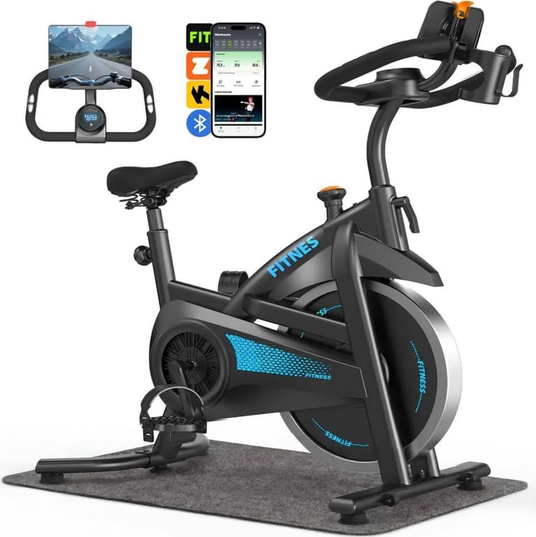 Bicicleta Ergométrica Spinning Wizo com Bluetooth e Conexão para Aplicativos de Treino