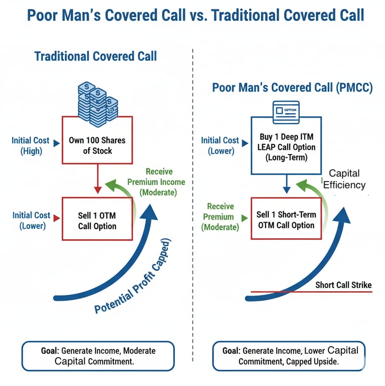 the Poor Man’s Covered Call (PMCC)