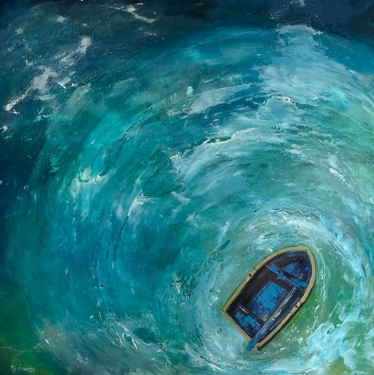 Madeira Boat - Painting by MJ Dominey