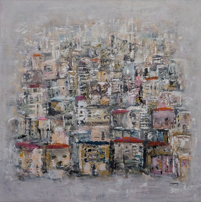 Acrylic on canvas painting by artist Jessy Tabet
