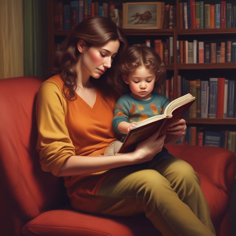 A row of self-help and business books stands upright on a table, adjacent to a laptop and a hand typing. The books have colorful covers, including titles like 'Atomic Habits' and 'The 4-Hour Work Week.' The setting appears dimly lit with a focused spotlight on the books, creating a cozy, studious ambiance.