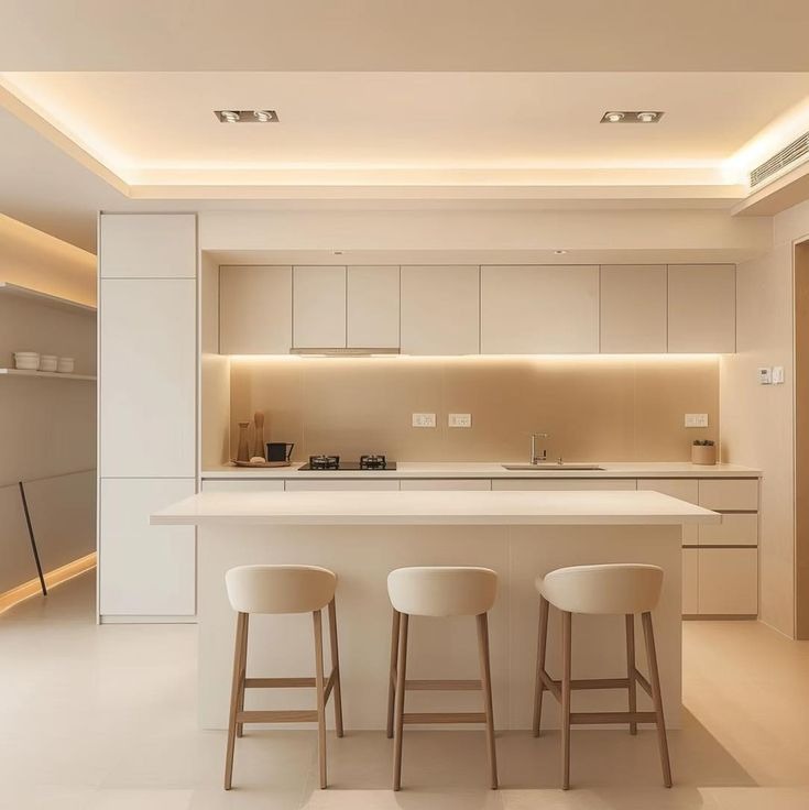 alçıpan asma tavan ile tasarlanmış iç mekân