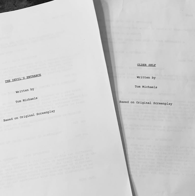 Two screenplays of The Devil's Entrance and Older Self