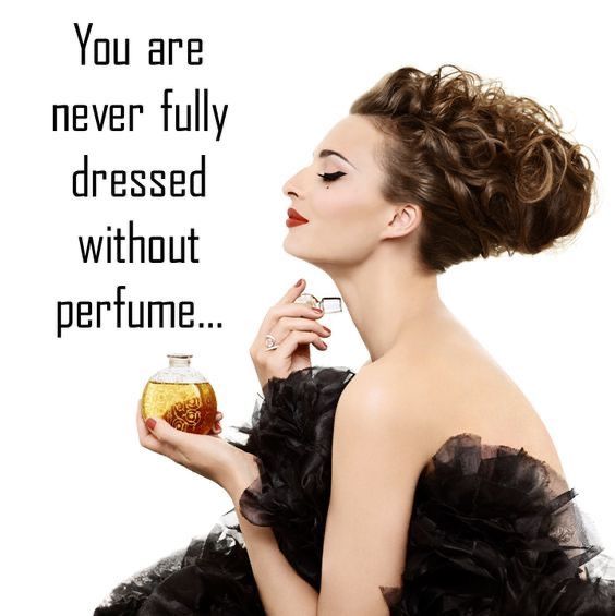 elegant white woman with updo and perfume