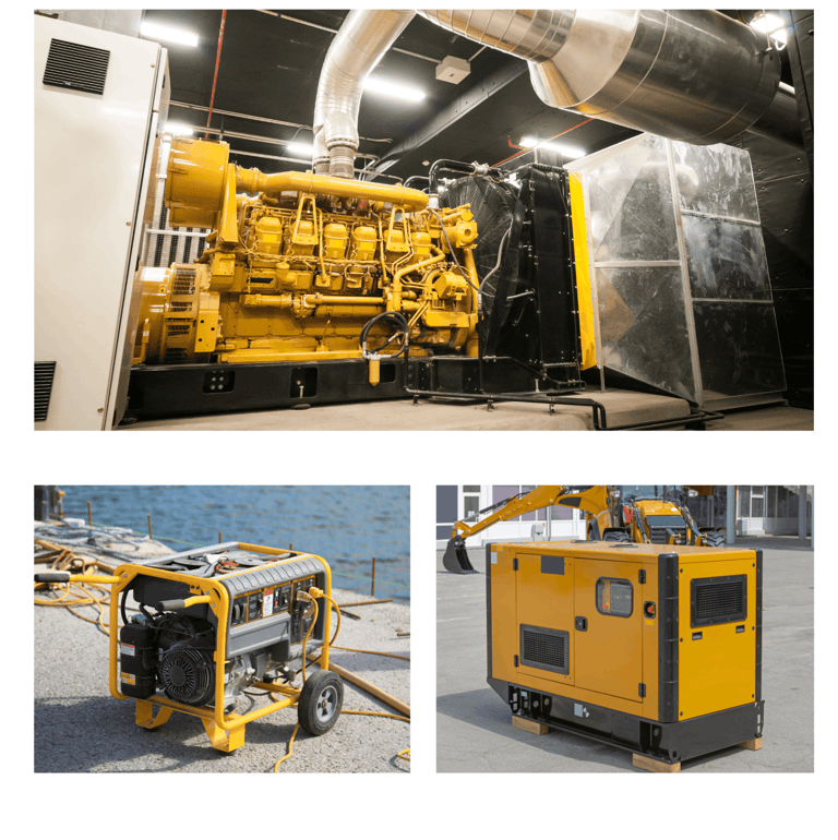 Industrial generator system for power infrastructure projects.