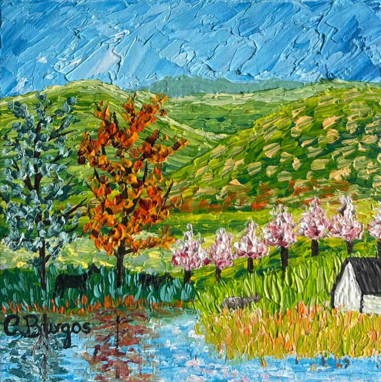 Lago en la montaña
