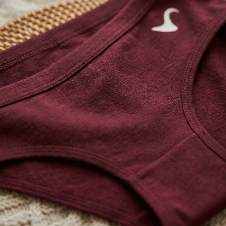 Close-up of sustainable bamboo fabric with soft luxury folds in a warm beige nude tone.