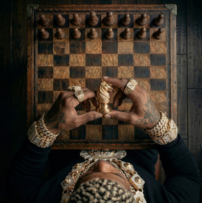 MC Poze do Rodo no álbum XEQUE MATE com estética funk