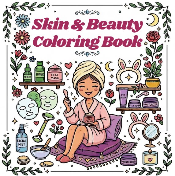 Skin and Beauty Coloring Book