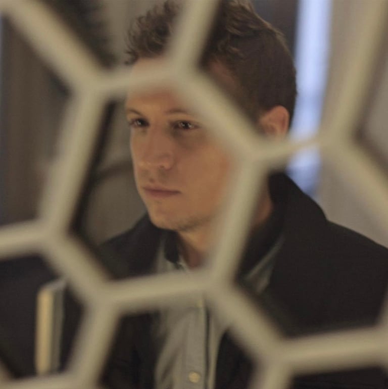 Portrait Stanislas Garaud, reflet miroir, forme géométrique