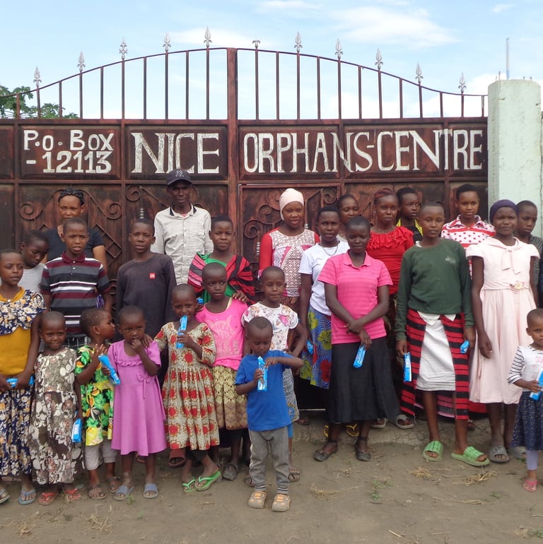 Kids with caregivers in together photo 