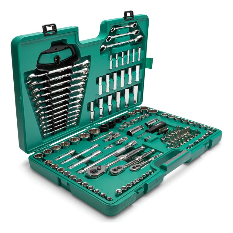 Kit Maleta Jogo Ferramentas 150 Peças Sata Aço Cromo Vanádio