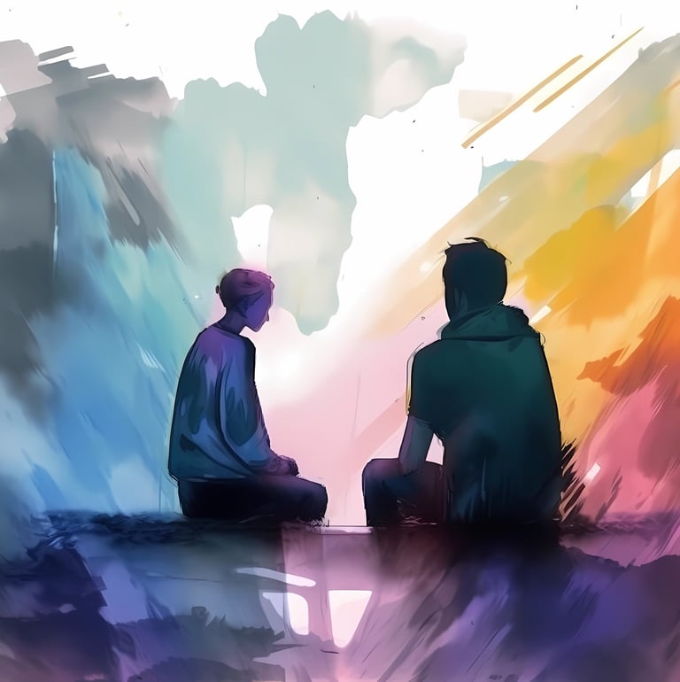 Person looking over ocean, symbolizing relief from anxiety