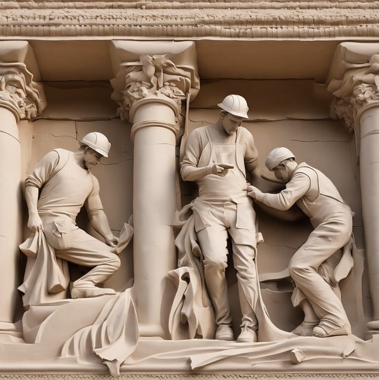Sandstone Carved figures